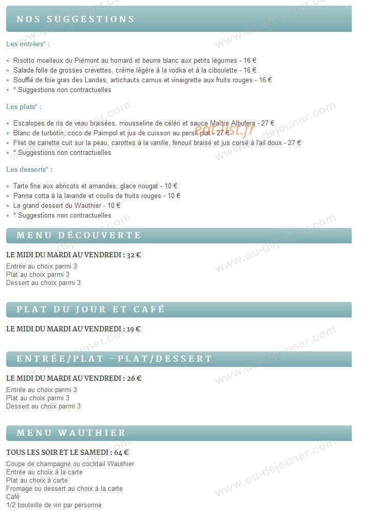 Le Wauthier — carte page 1