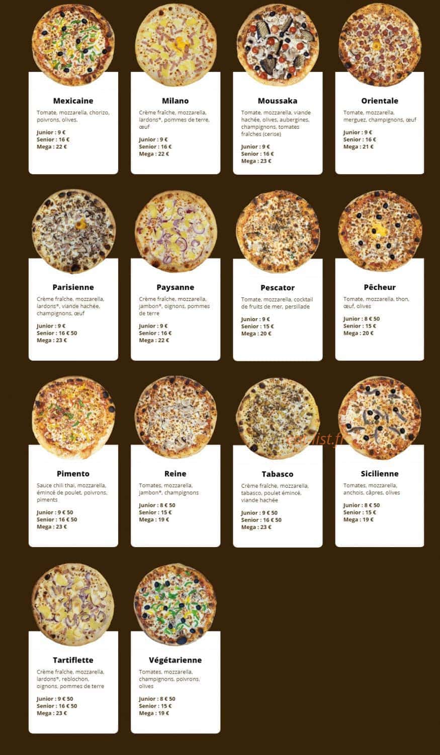 Pizza Des Loges — carte page 3