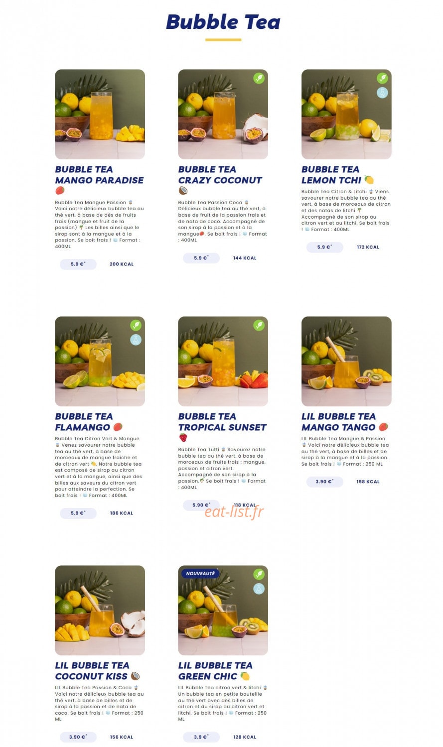Pokawa — carte page 20