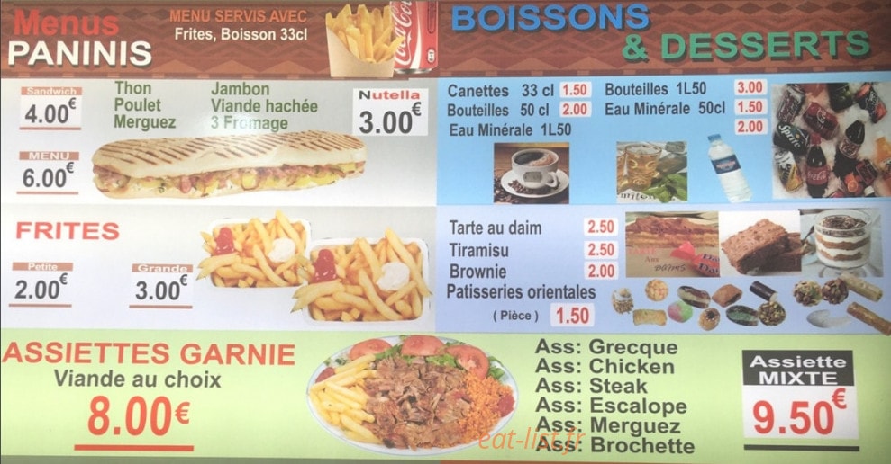 Top Délice — carte page 4