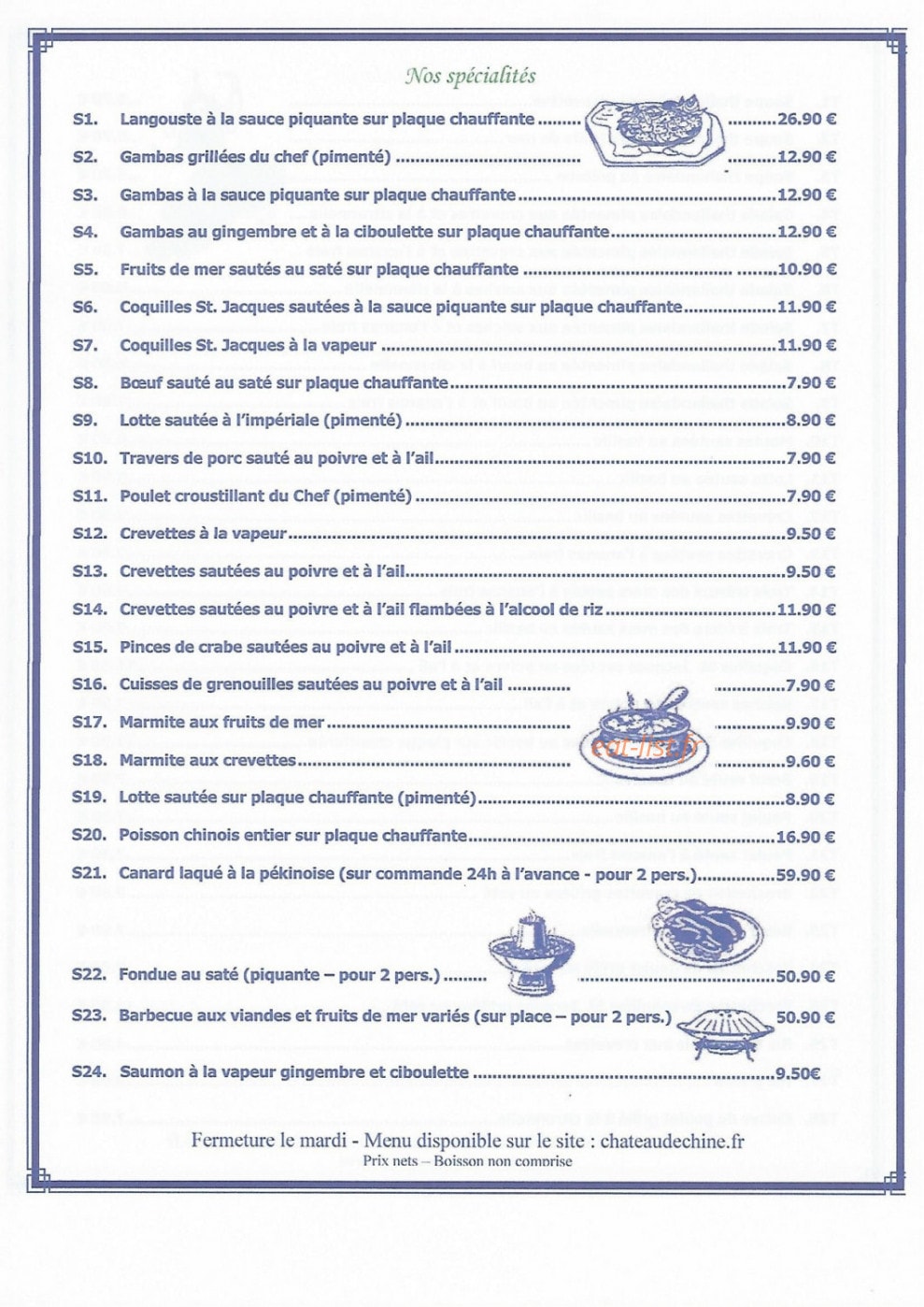 Le Château de Chine — carte page 3