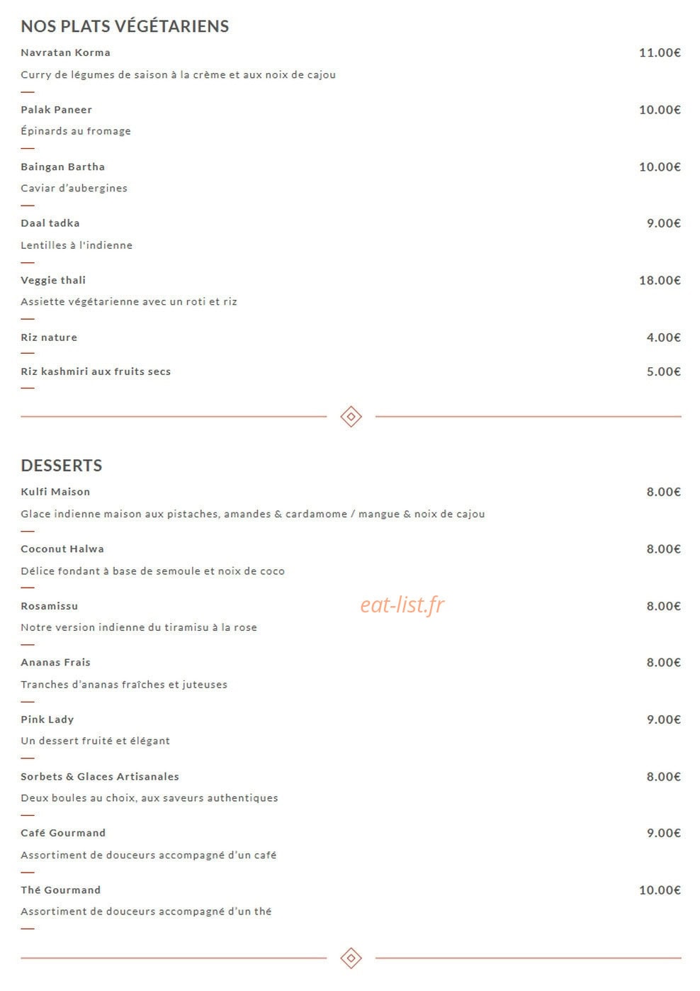 Spice Garden — carte page 3