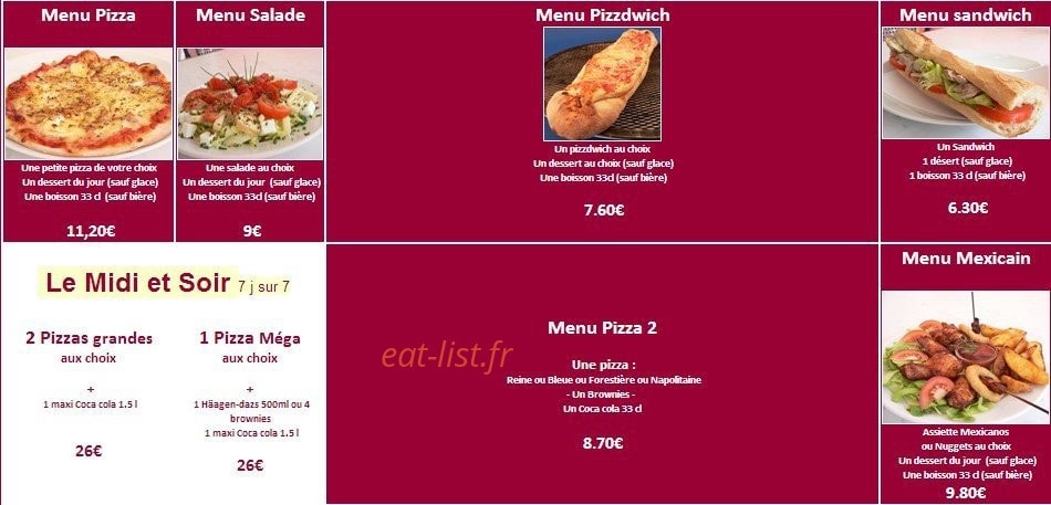 Cressely Pizza — carte page 5