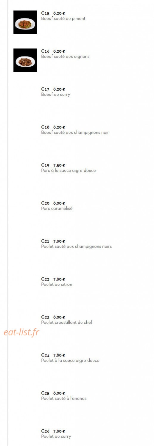 Yi Sushi — carte page 19