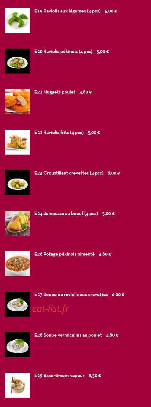 Yi Sushi — carte page 3