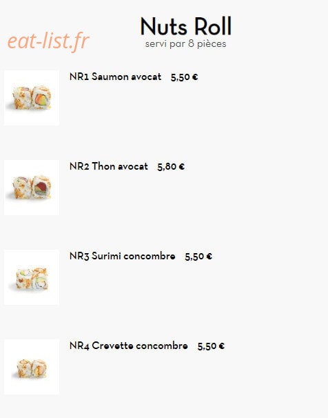Yi Sushi — carte page 22