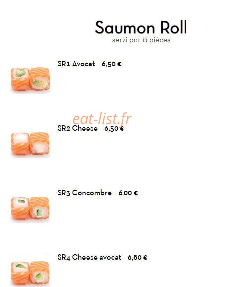 Yi Sushi — carte page 8