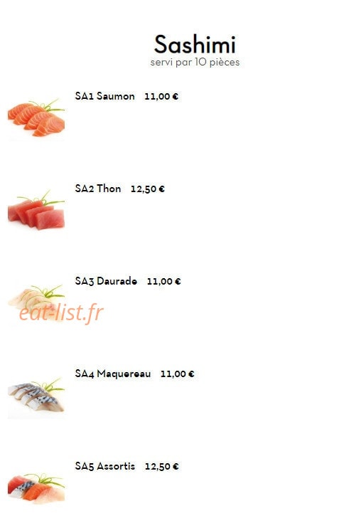 Yi Sushi — carte page 11