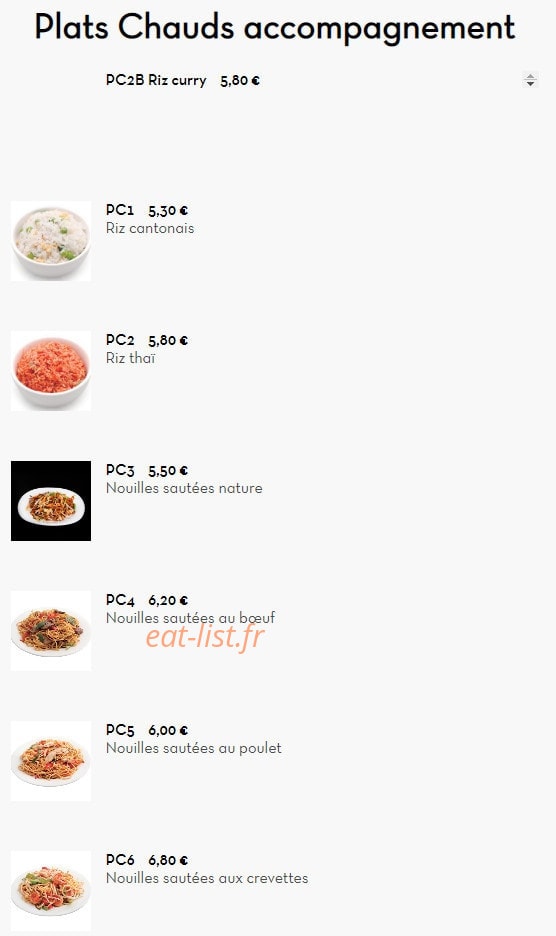 Yi Sushi — carte page 30