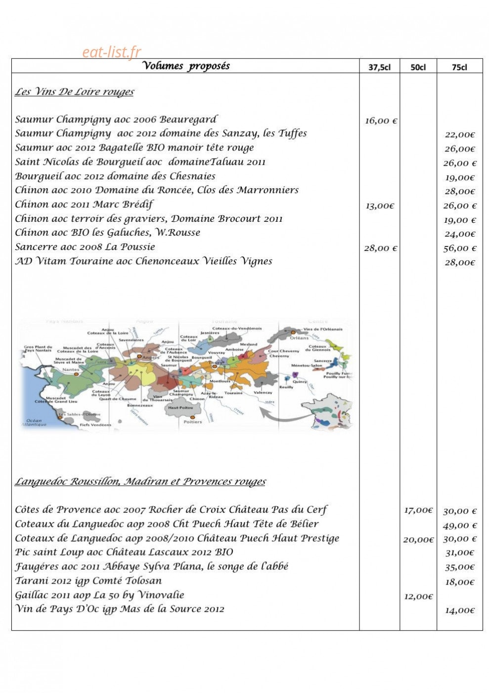 Le Resto — carte page 5