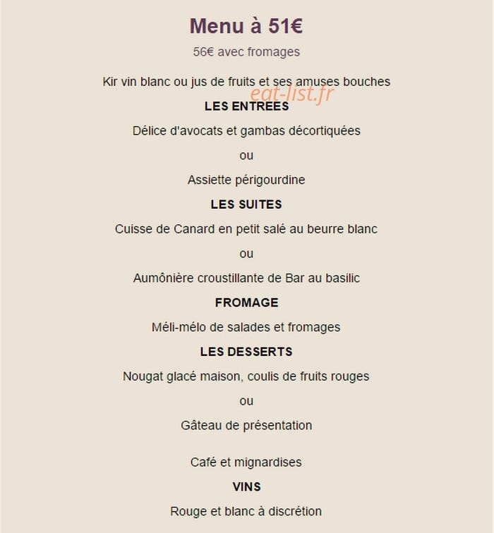 Auberge du Louvetier — carte page 9
