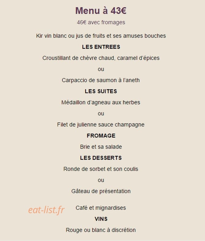 Auberge du Louvetier — carte page 8
