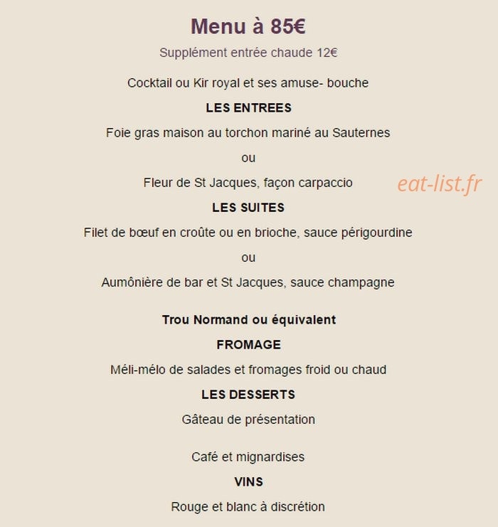 Auberge du Louvetier — carte page 11