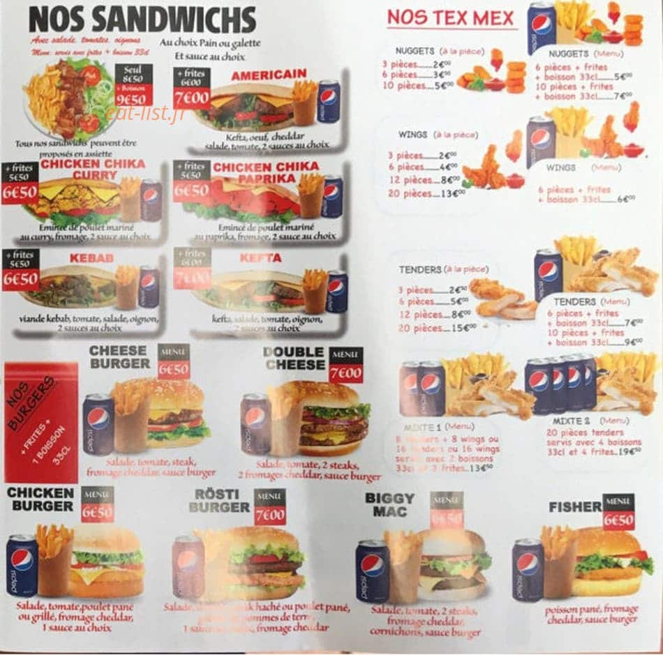Bel Air Food — carte page 4