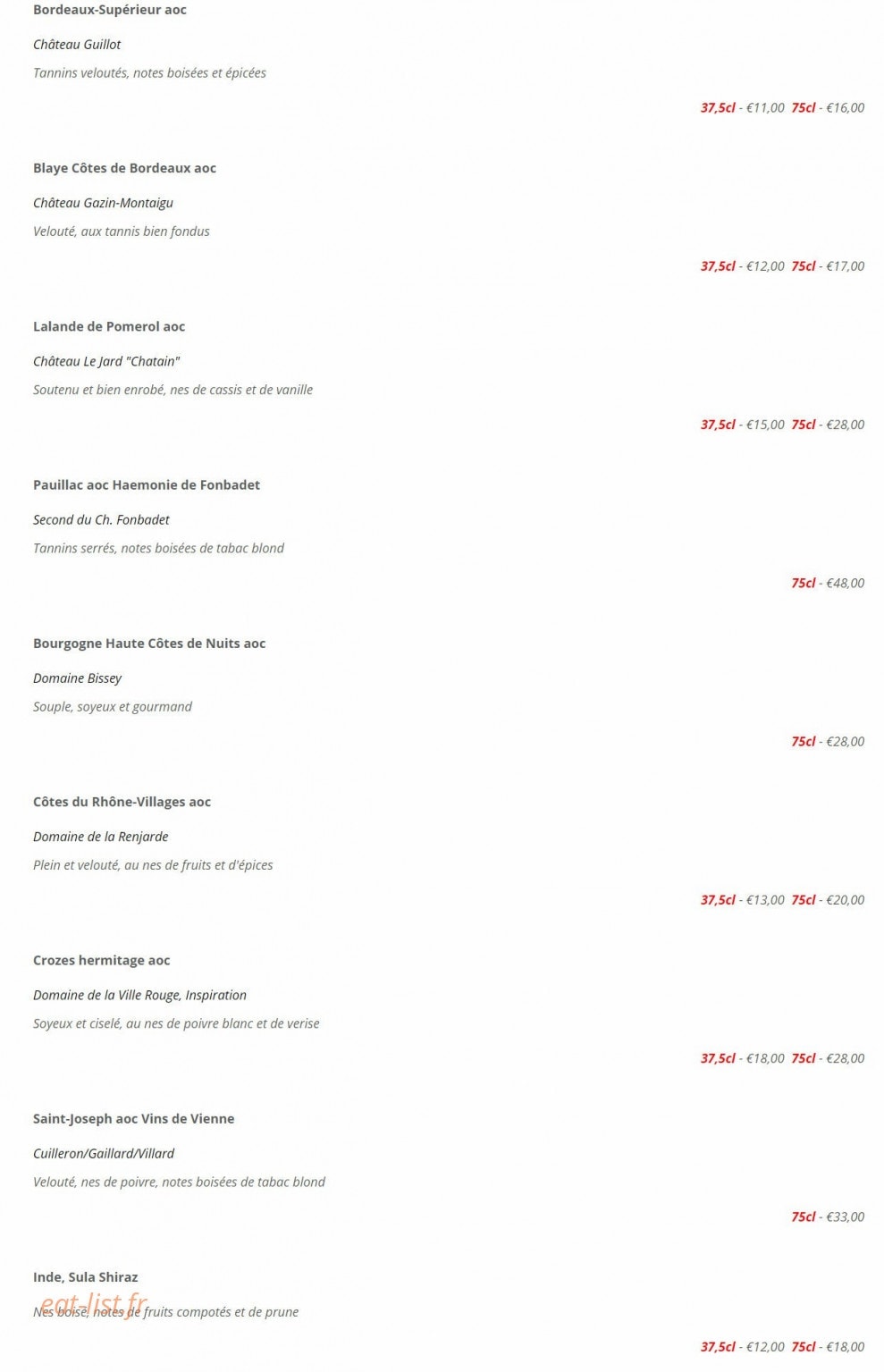 Chapati — carte page 10