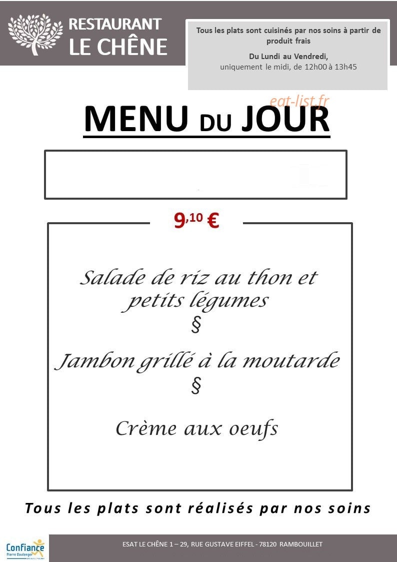 Le Chêne — carte page 1