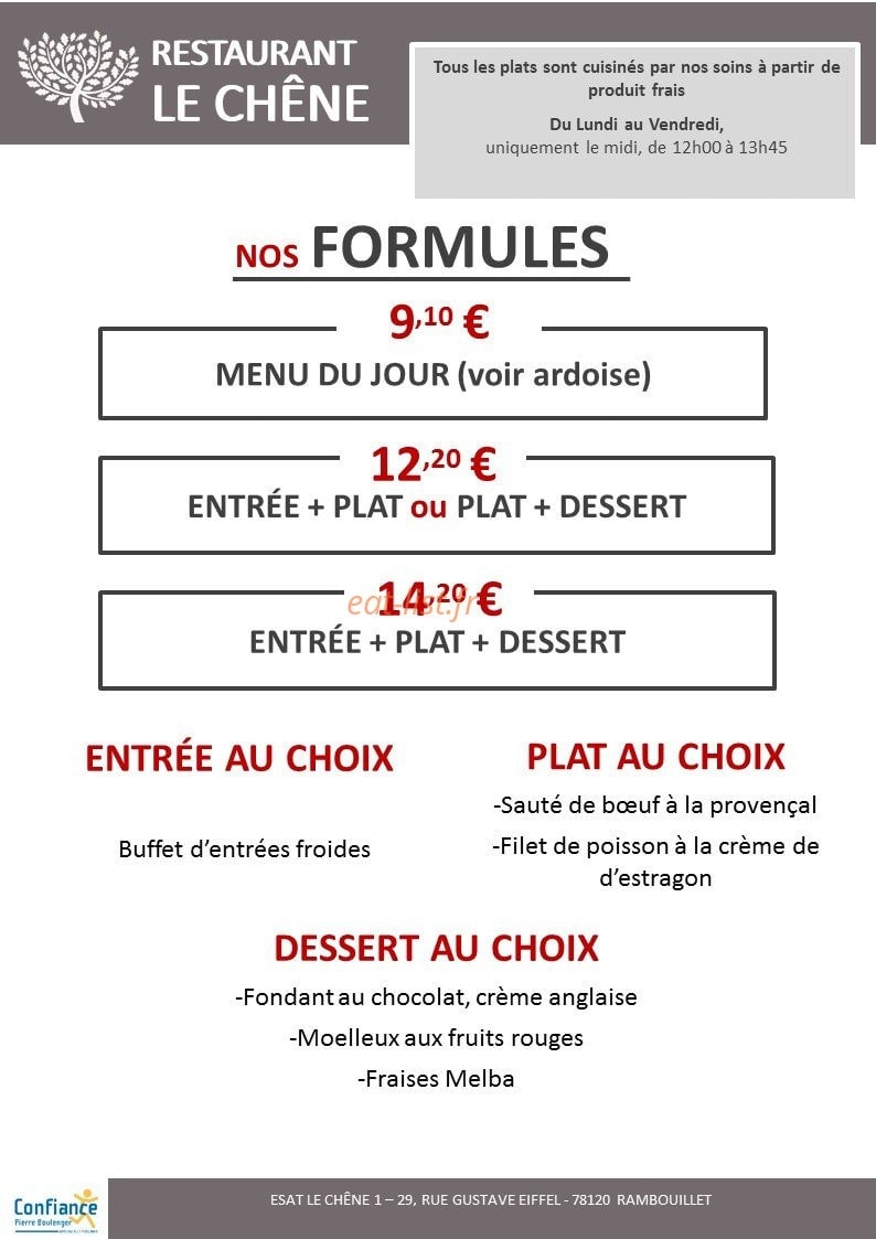 Le Chêne — carte page 2