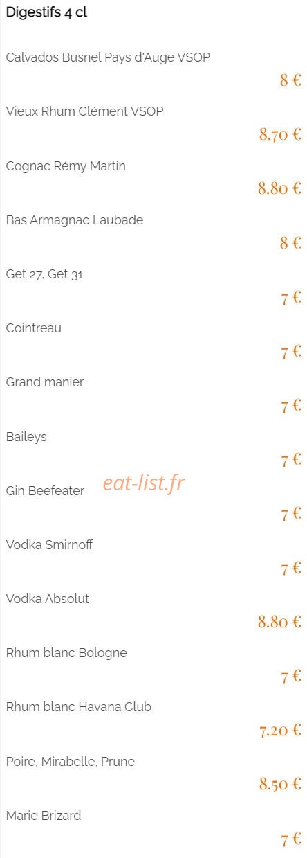 Le Napoleon — carte page 26