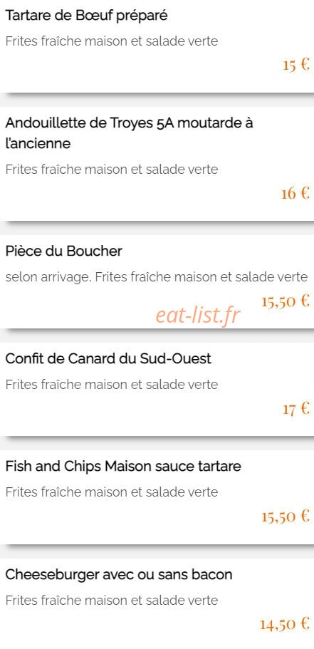 Le Napoleon — carte page 4