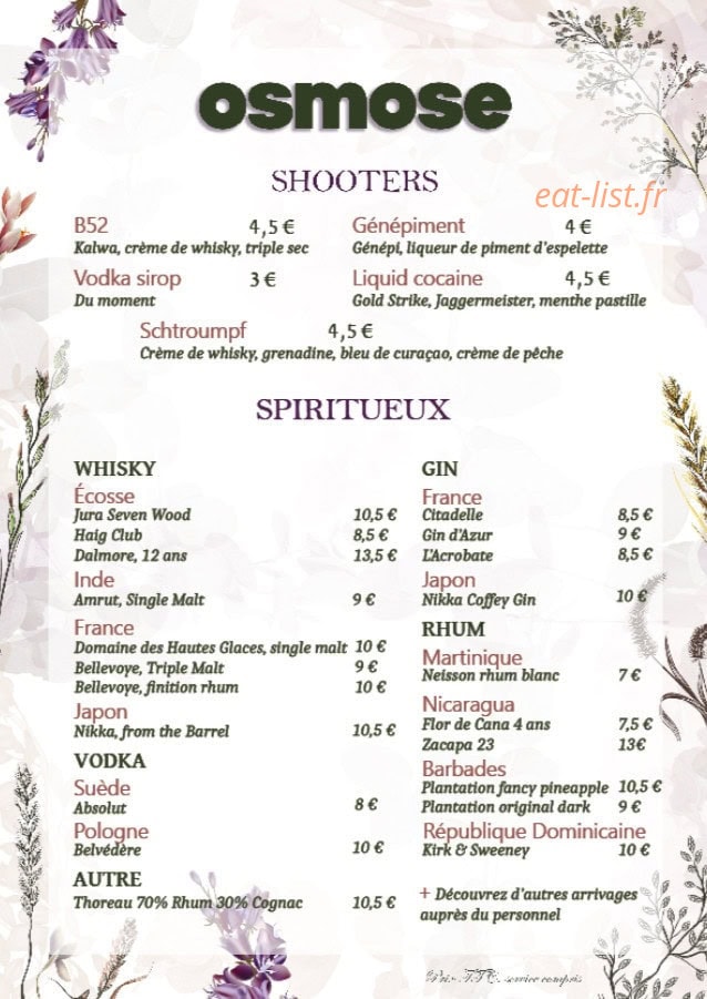 Osmose — carte page 4