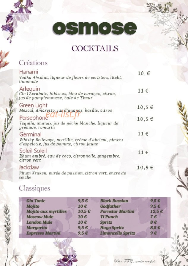 Osmose — carte page 5