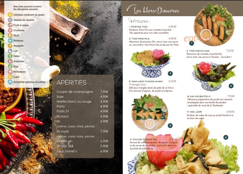 Phuket Thaï — carte page 2