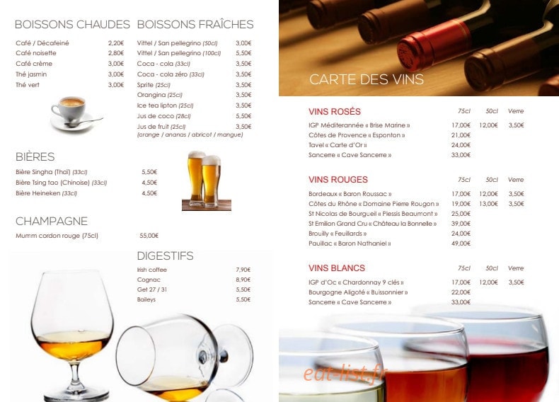 Phuket Thaï — carte page 8