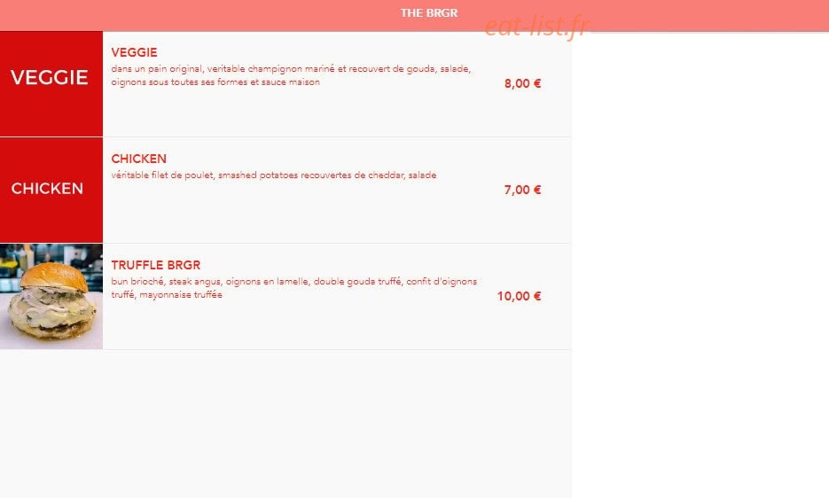 Smash  brgr — carte page 3