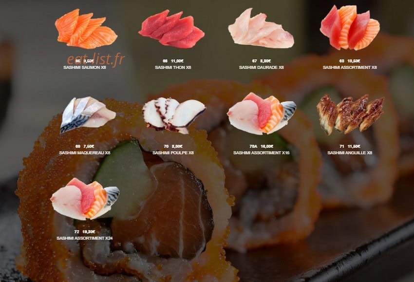 Sushi Lin — carte page 3