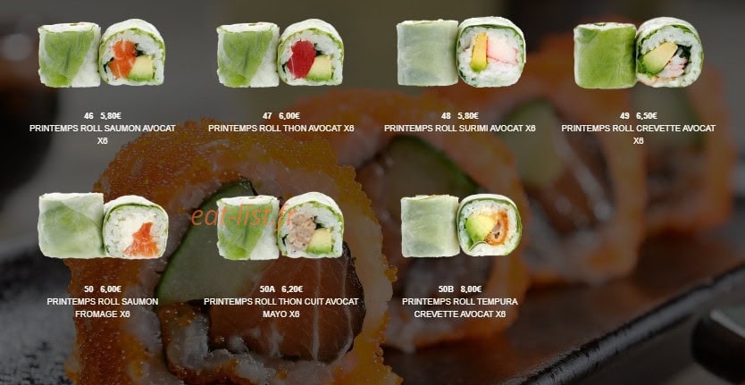 Sushi Lin — carte page 7