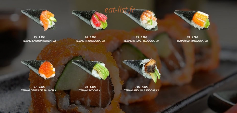 Sushi Lin — carte page 4