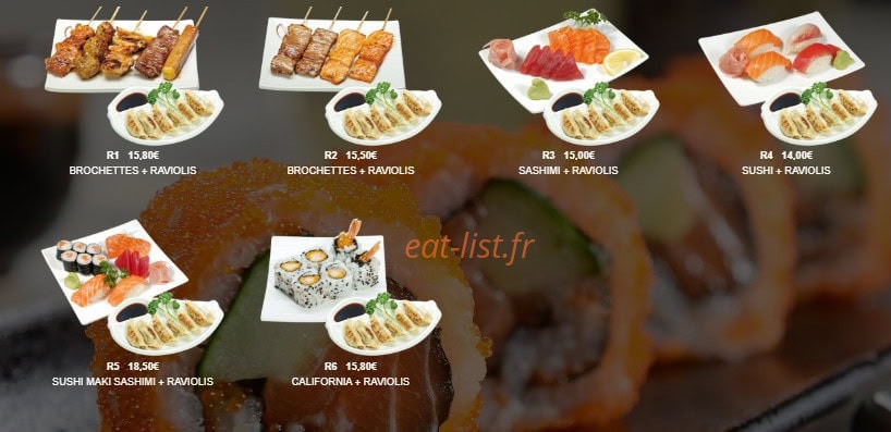 Sushi Lin — carte page 20