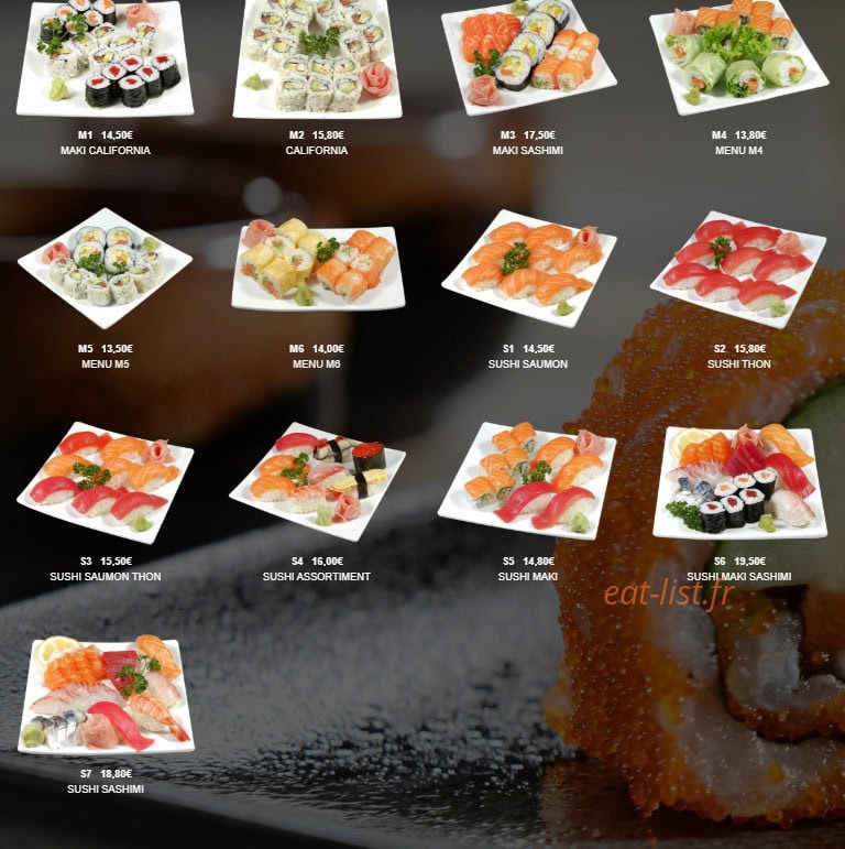 Sushi Lin — carte page 18