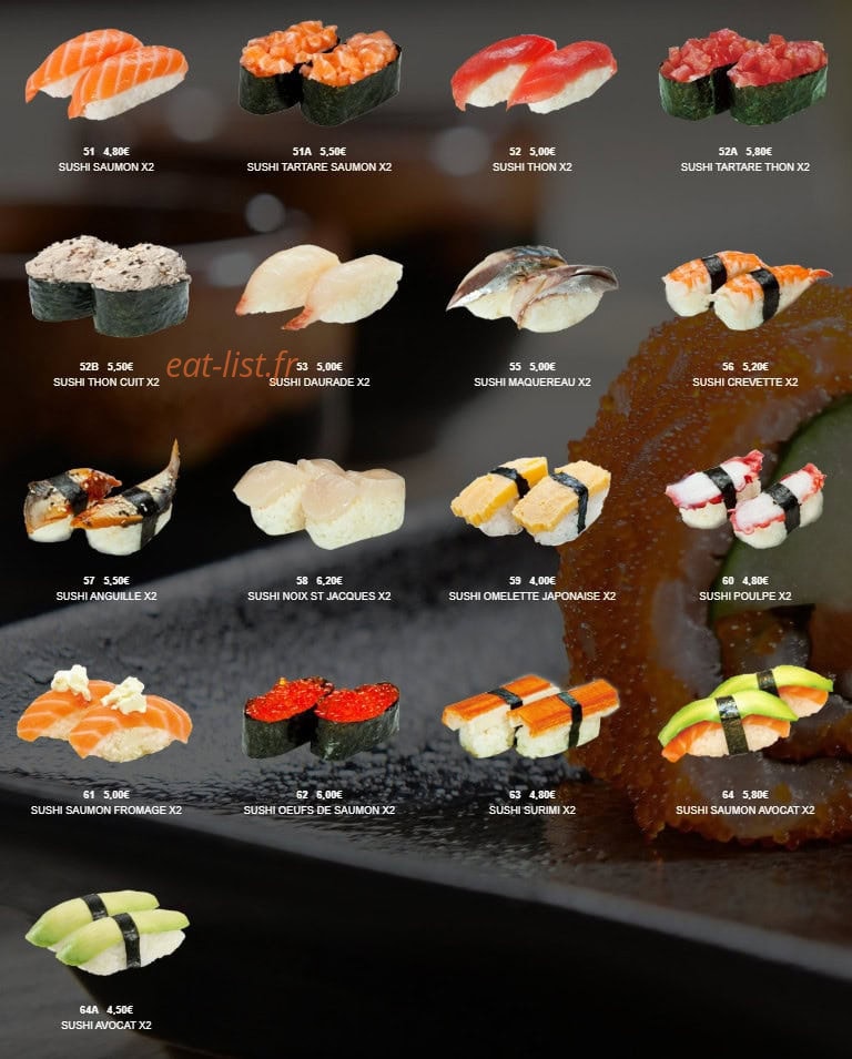 Sushi Lin — carte page 12