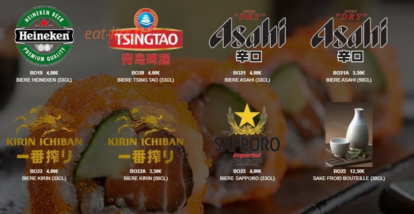 Sushi Lin — carte page 23