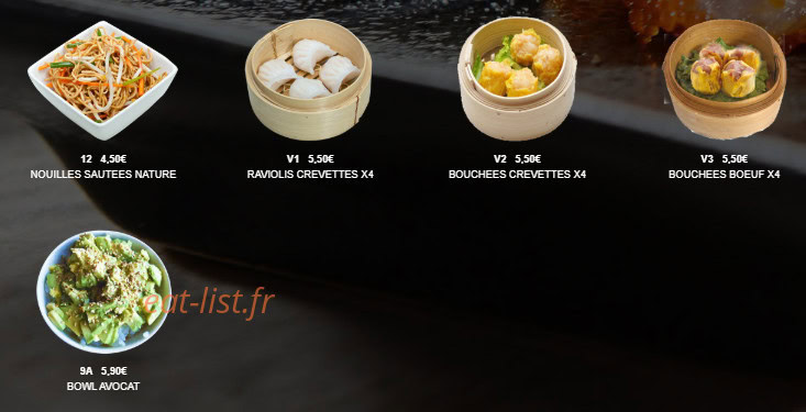 Sushi Lin — carte page 2