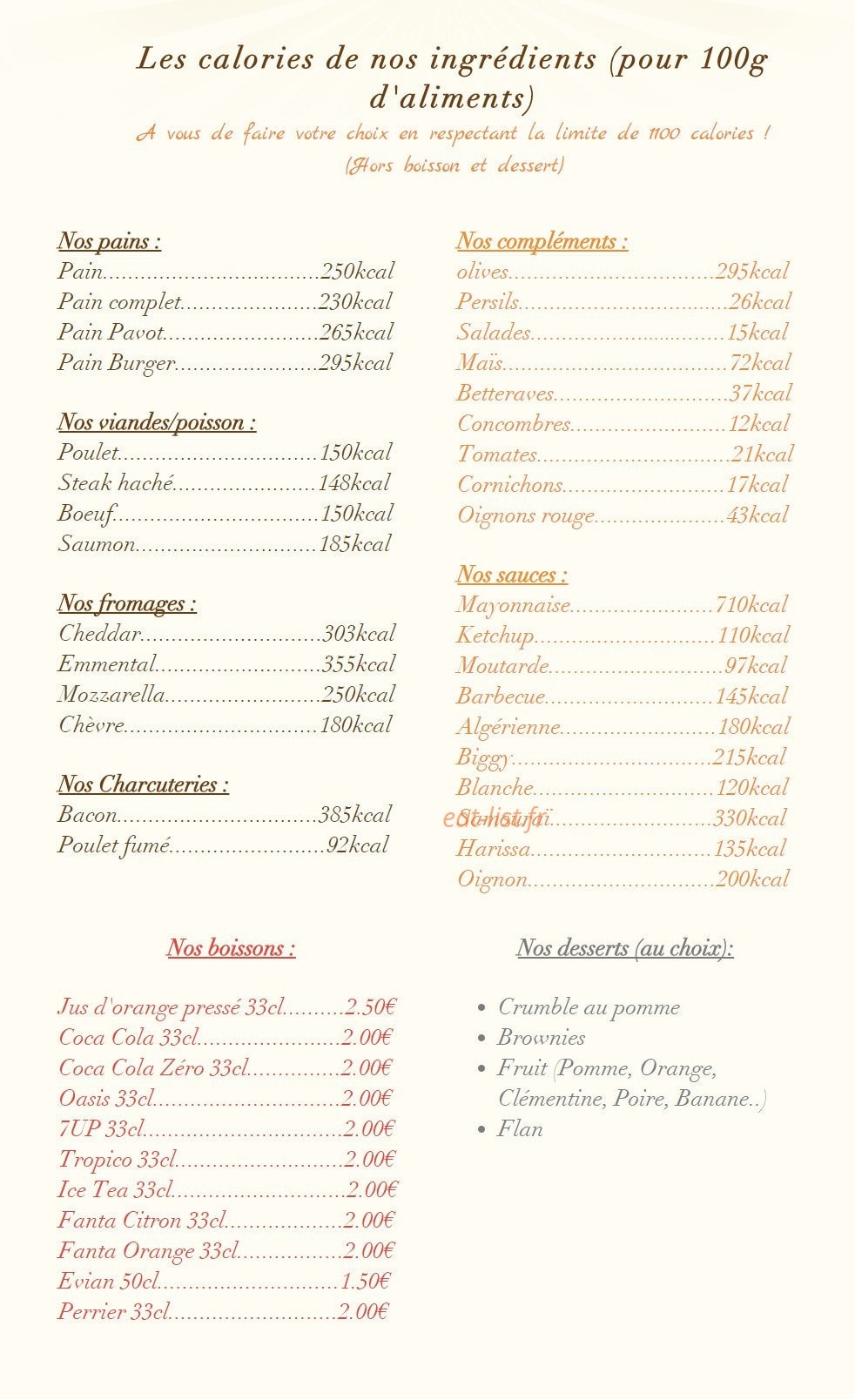 Wab Sandwich — carte page 1