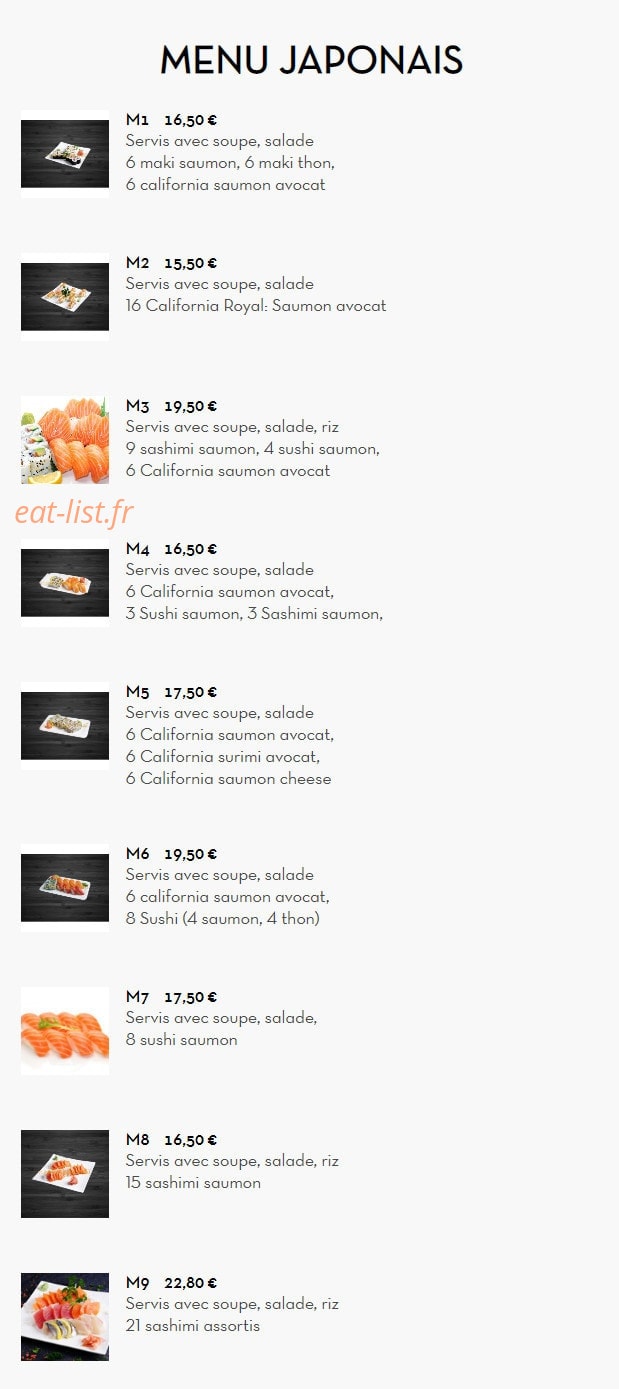 Yummy Sushi Thaï — carte page 6