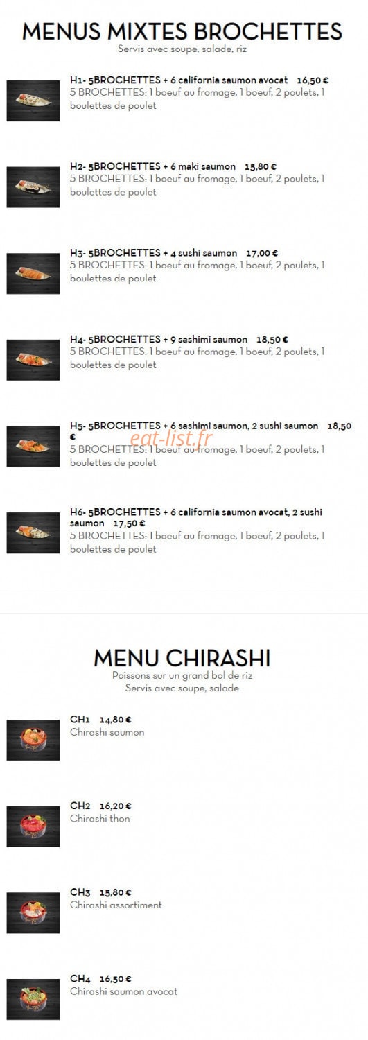 Yummy Sushi Thaï — carte page 8