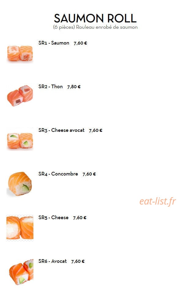 Yummy Sushi Thaï — carte page 13