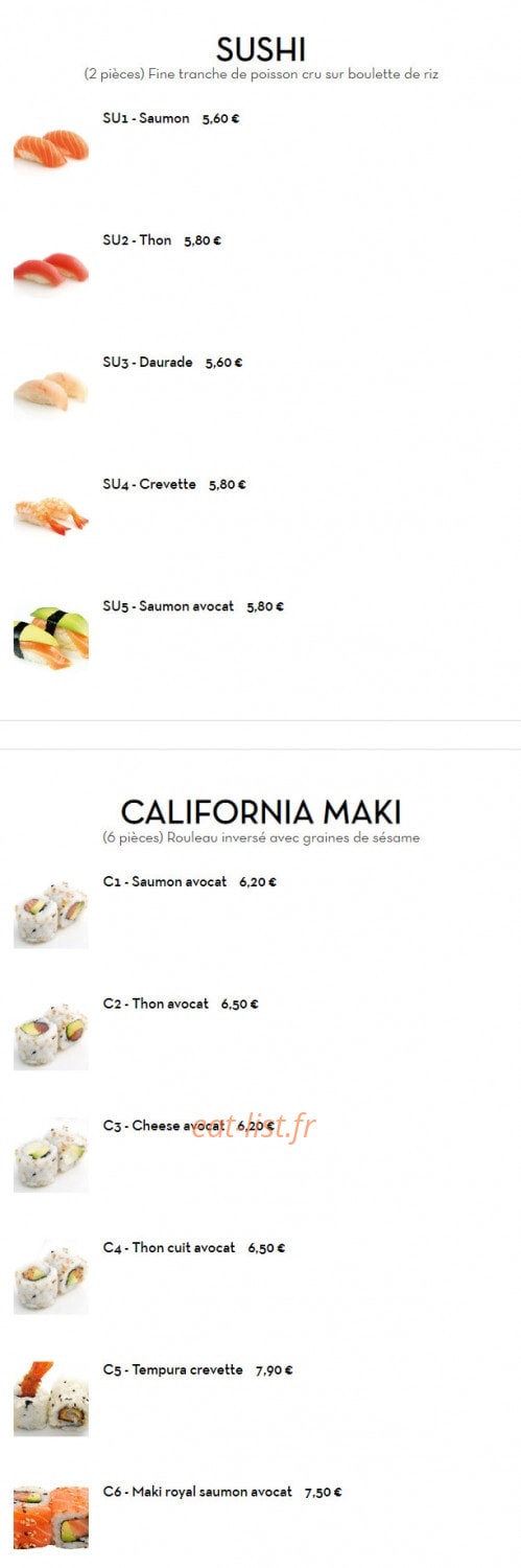 Yummy Sushi Thaï — carte page 10