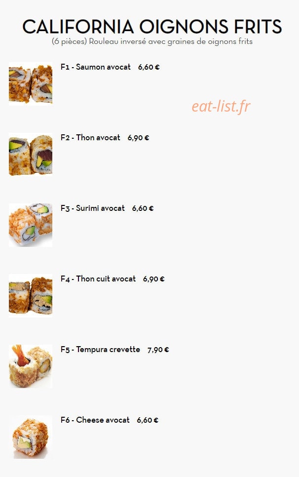 Yummy Sushi Thaï — carte page 12