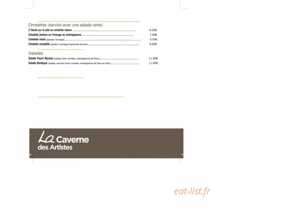 La Caverne des Artistes — carte page 4