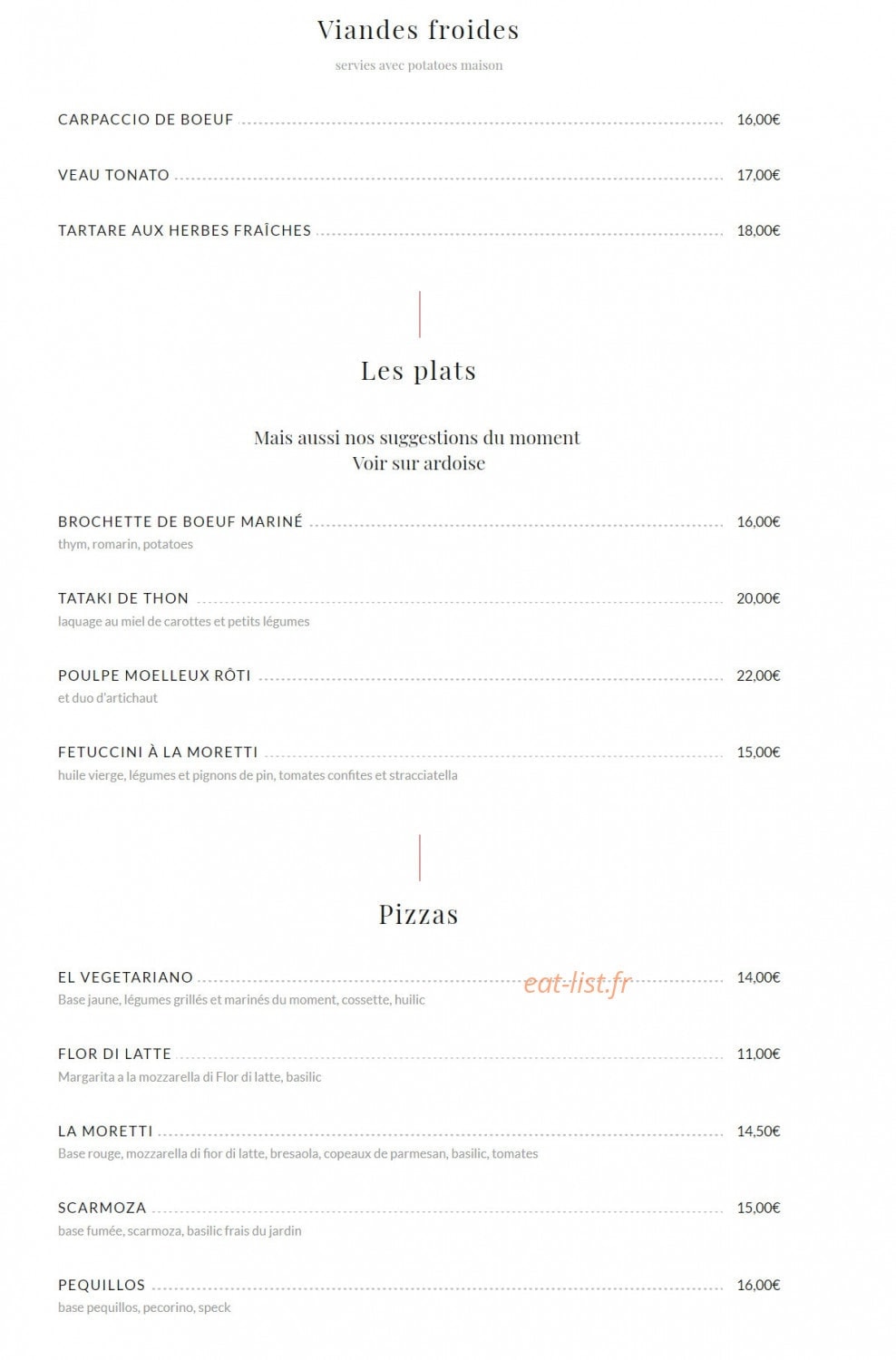 Moretti — carte page 2