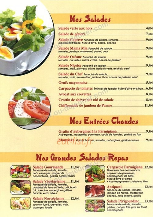 Villa Cesar — carte page 1