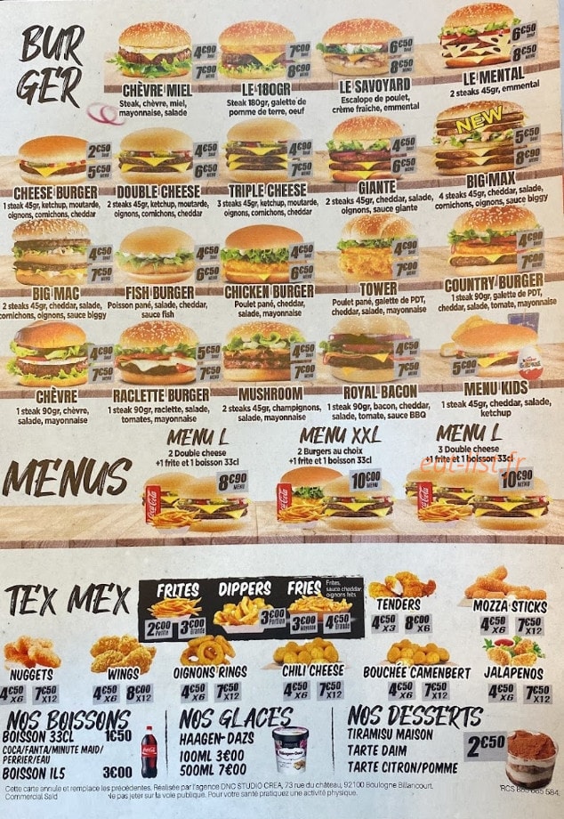 Best Pizza & Burger — carte page 3