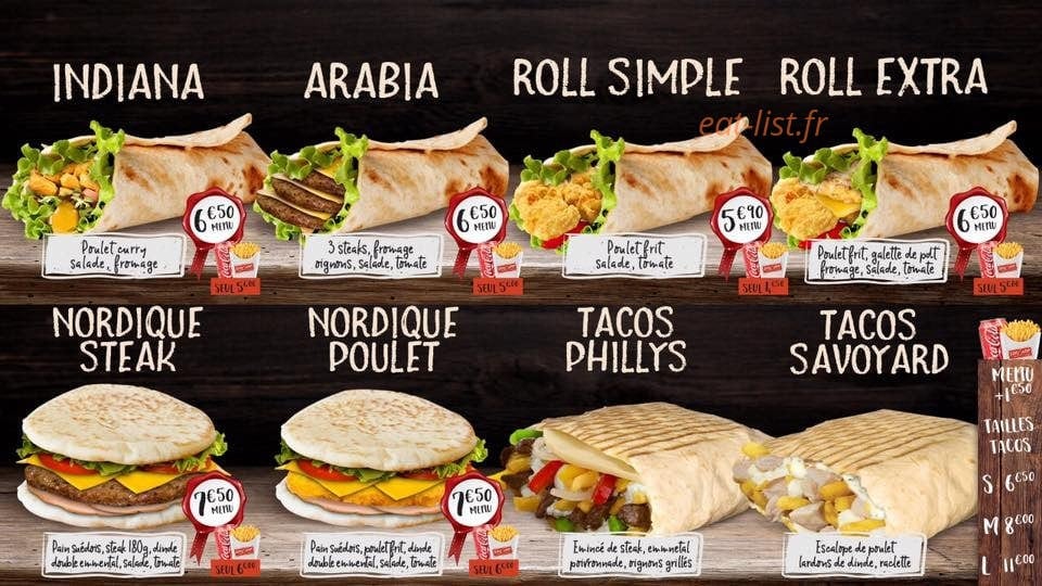Bon'App — carte page 3