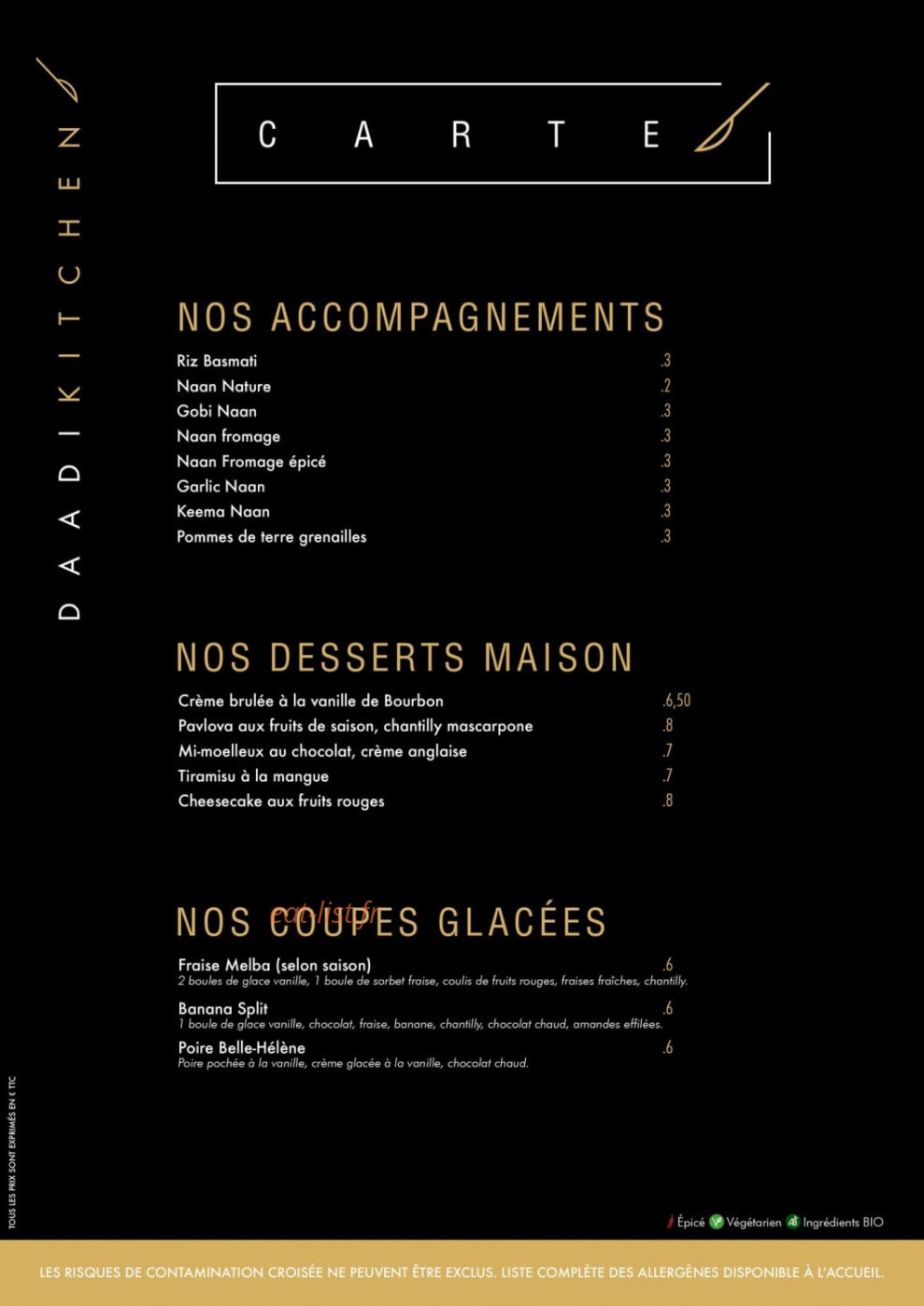 Daadi Kitchen — carte page 5