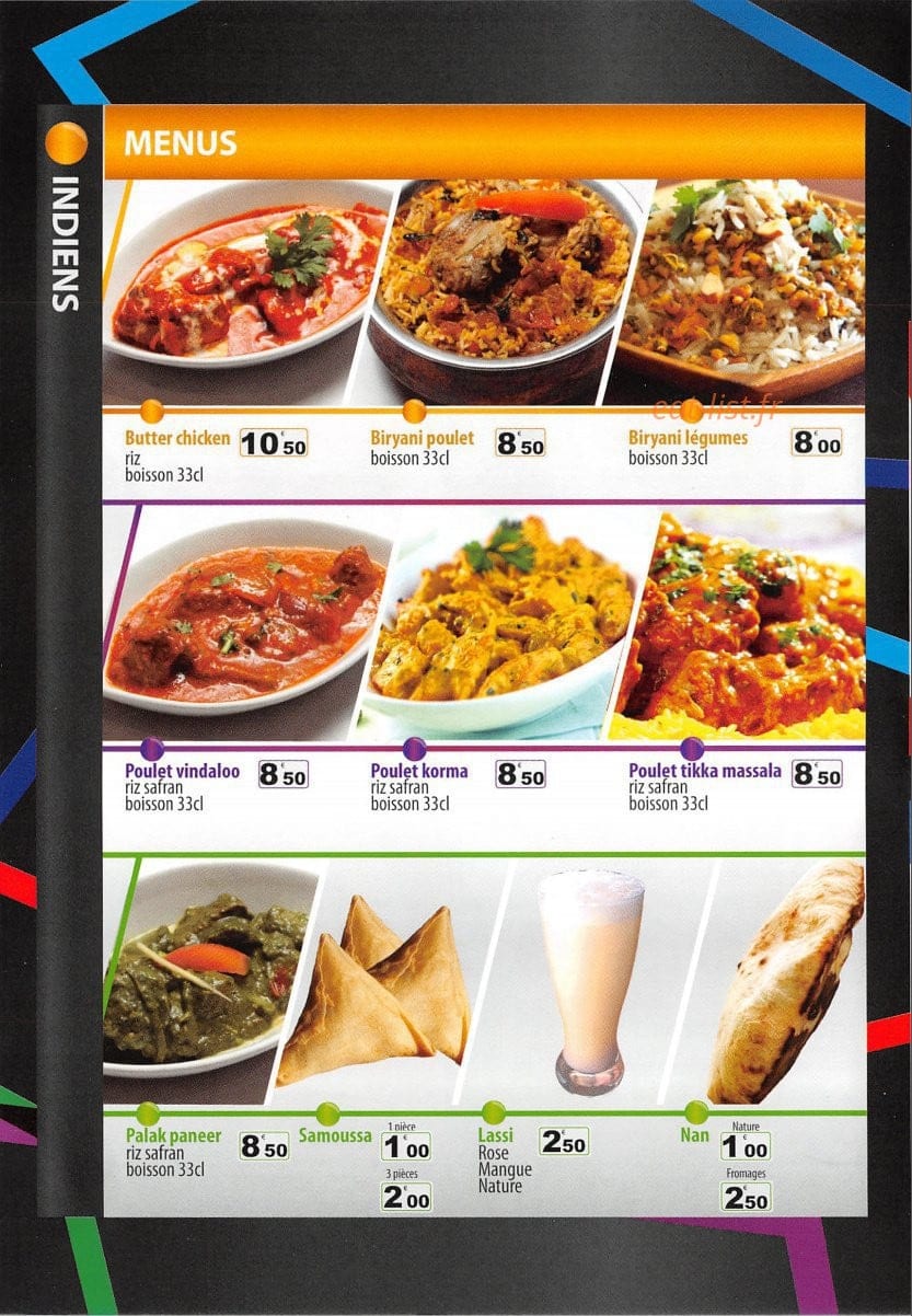 Food station — carte page 5