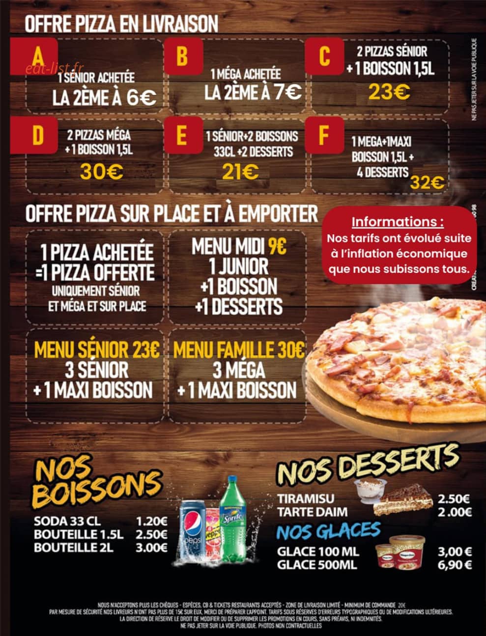 La Casa del Pizza — carte page 4